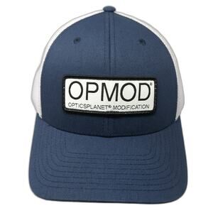 Opmod Snapback Trucker Hat Blue One Size Adjustable Mesh Back You Know